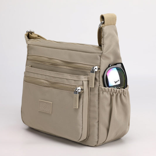 Women's Large Capacity Shopping Commuter Trendy Waterproof Nylon Cloth Shoulder Bags