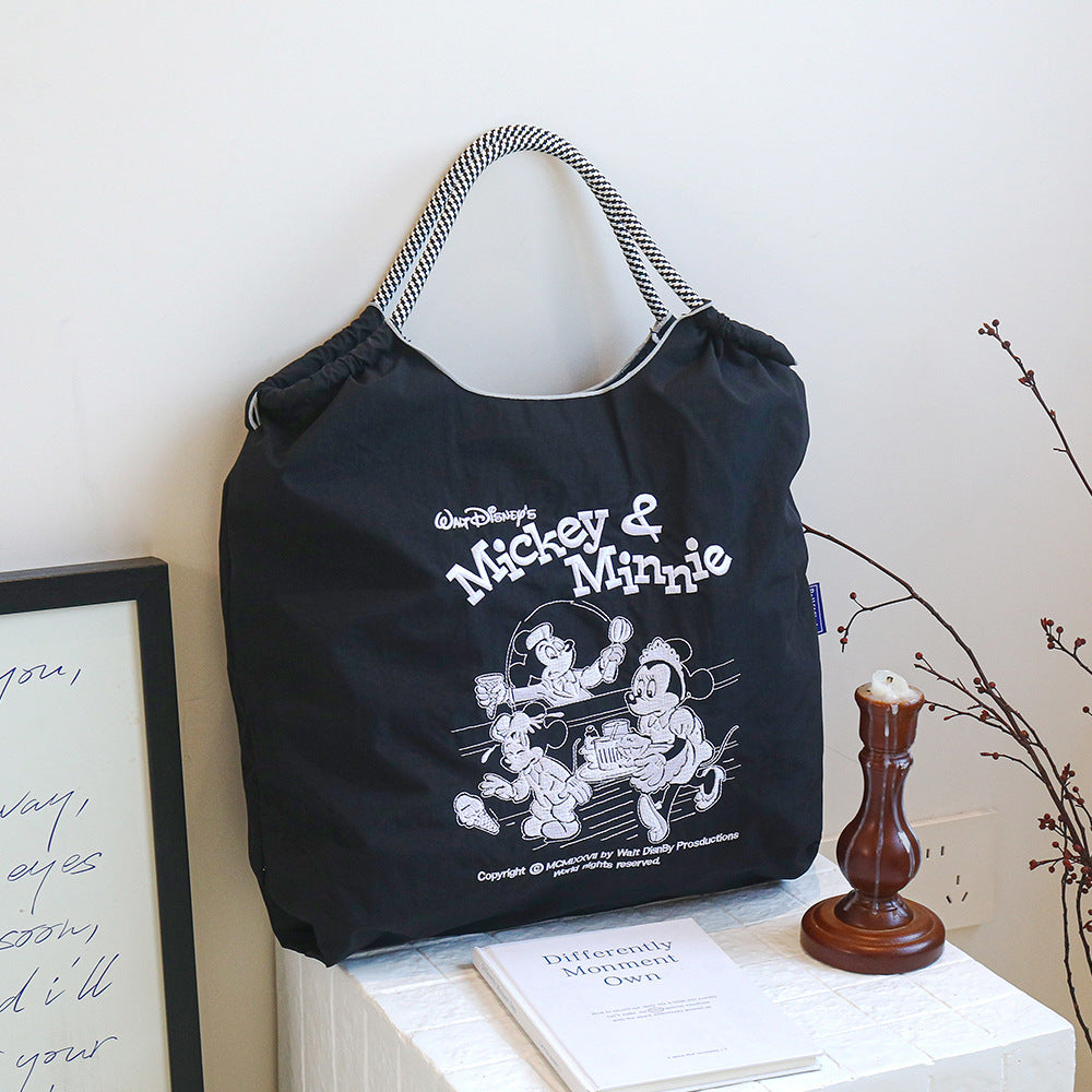 Nylon Embroidered Fashion Niche Large Capacity Women's Shoulder Bag