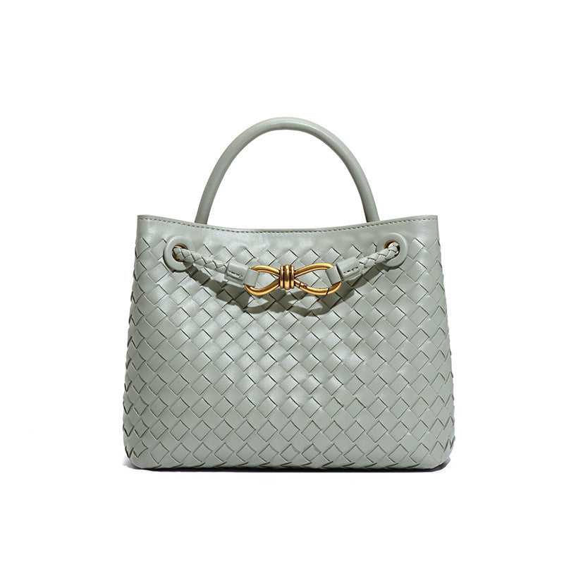 Women's Bow Hand-woven Simple Portable Classic Style Women's Shoulder Bag