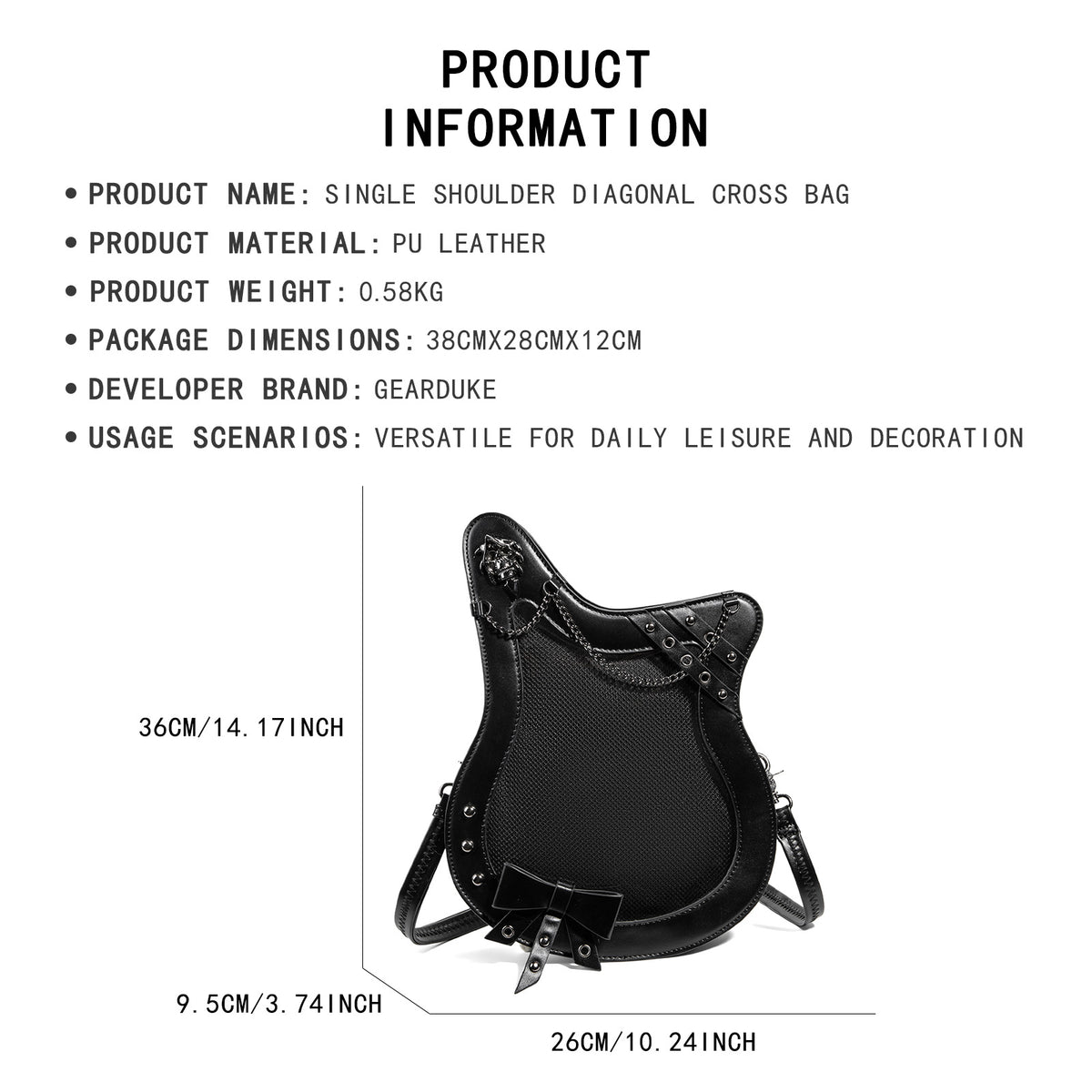 Capacity Transparent Compartment Display Type Bar Grain Women's Shoulder Bag