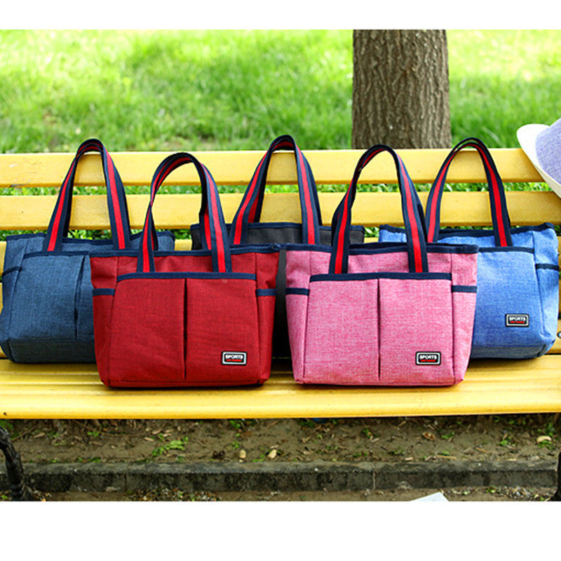 Women's Canvas Mummy Shopping Change Large Capacity Handbags