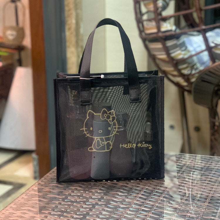 Classic New Mesh Portable Wash Mummy Cosmetic Bags