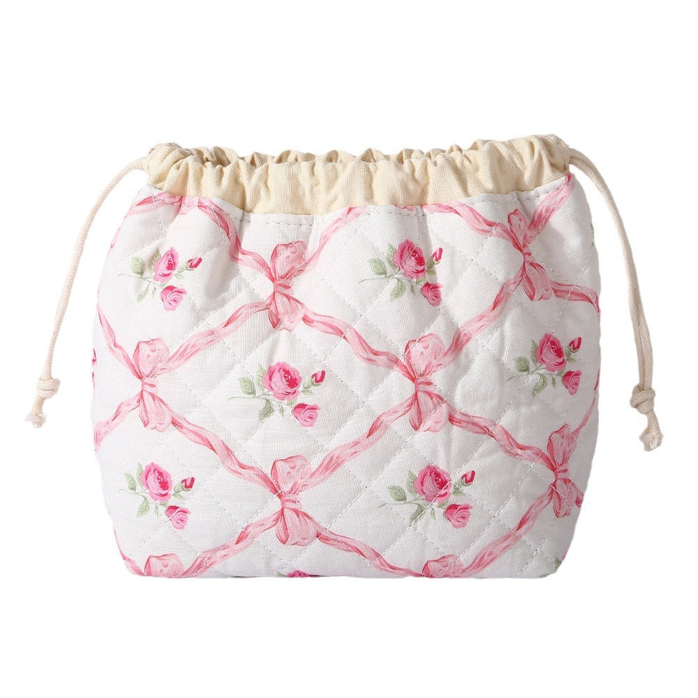 Brush Quilting Large Capacity Cosmetics Fashion Simple Bags