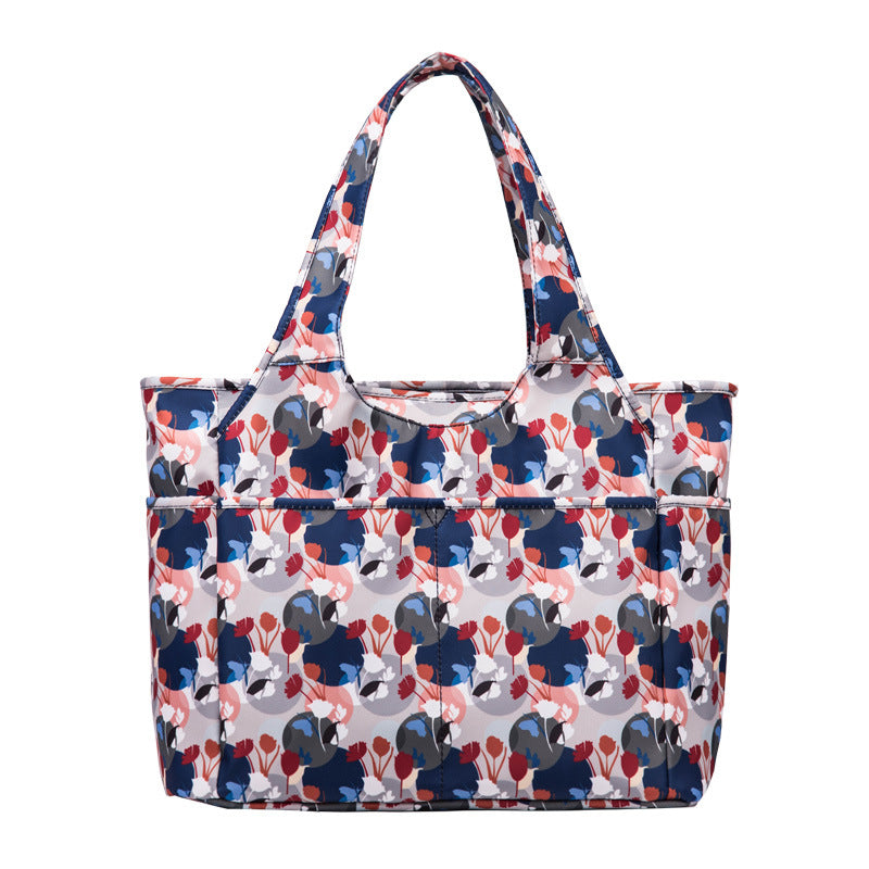 Women's Printed Fashion Versatile Large Capacity Oxford Handbags