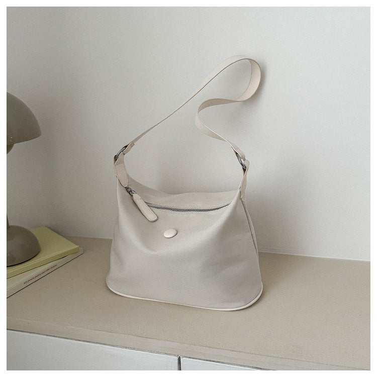 Women's Underarm Oxford Cloth Advanced Texture Solid Color Simple Commute Women's Shoulder Bag