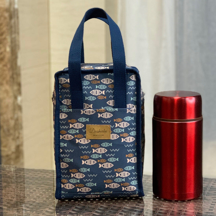 Korean Style Waterproof Thermal Preservation Lunch Box Octave Music Gun Handbags