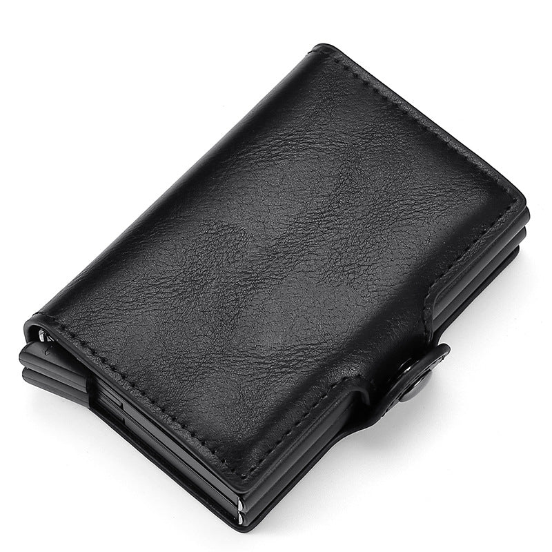Men's Box Automatic Pop-up Clamp Carbon Fiber Card Holder