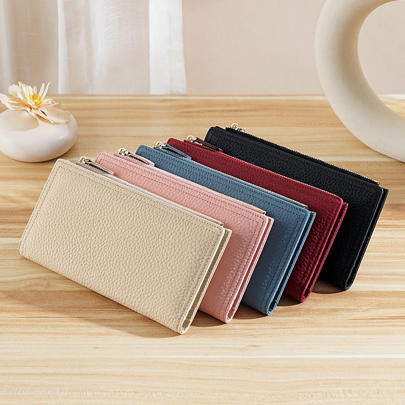 Pattern Leather Large Capacity Multiple Slots Ladies Wallet