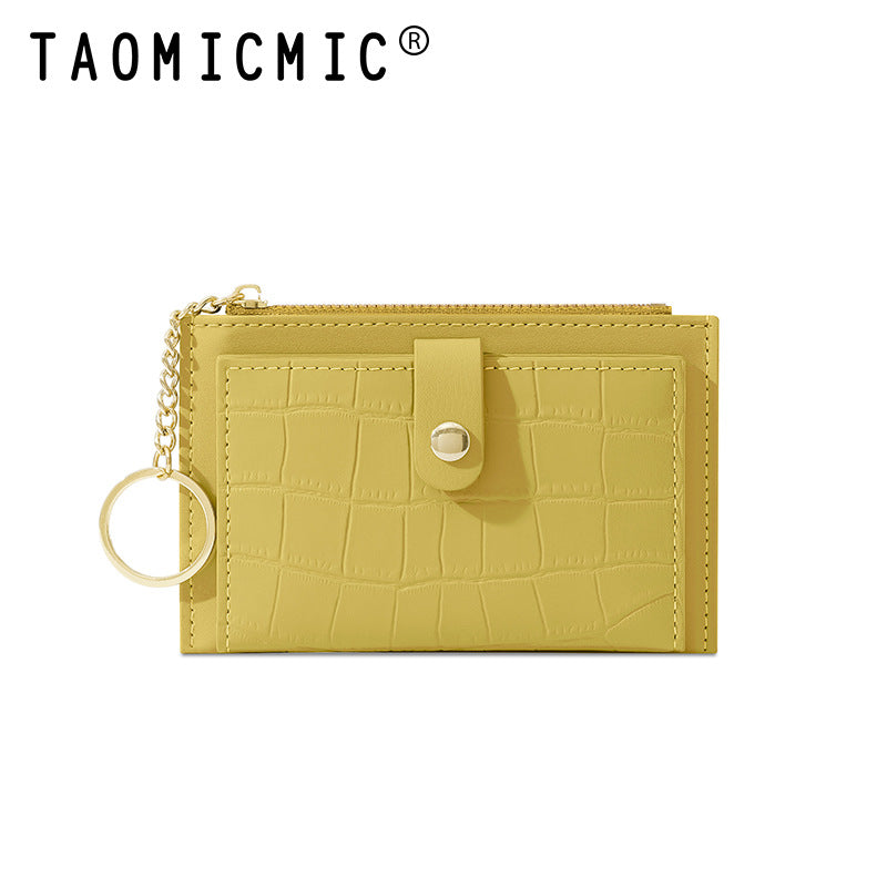 Mini Female Multiple Slots Creative Zipper Coin Purses