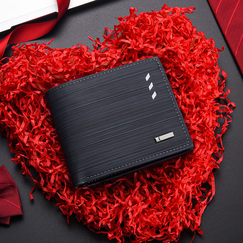 Men's Short Green Multi Slots Horizontal Fashion Men's Wallets