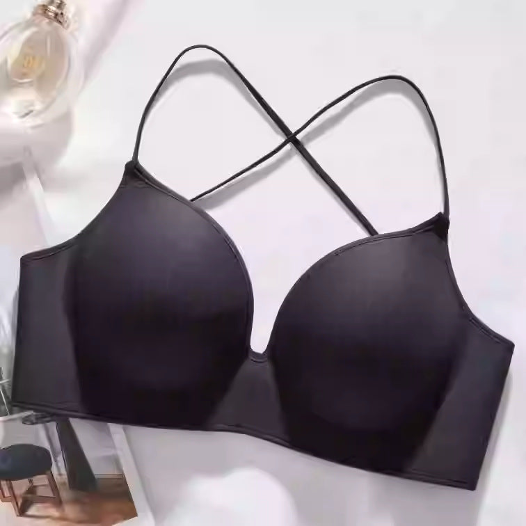 Women's Chest Push Up Big Seamless Breast Holding Beauty Back Lingerie Sets