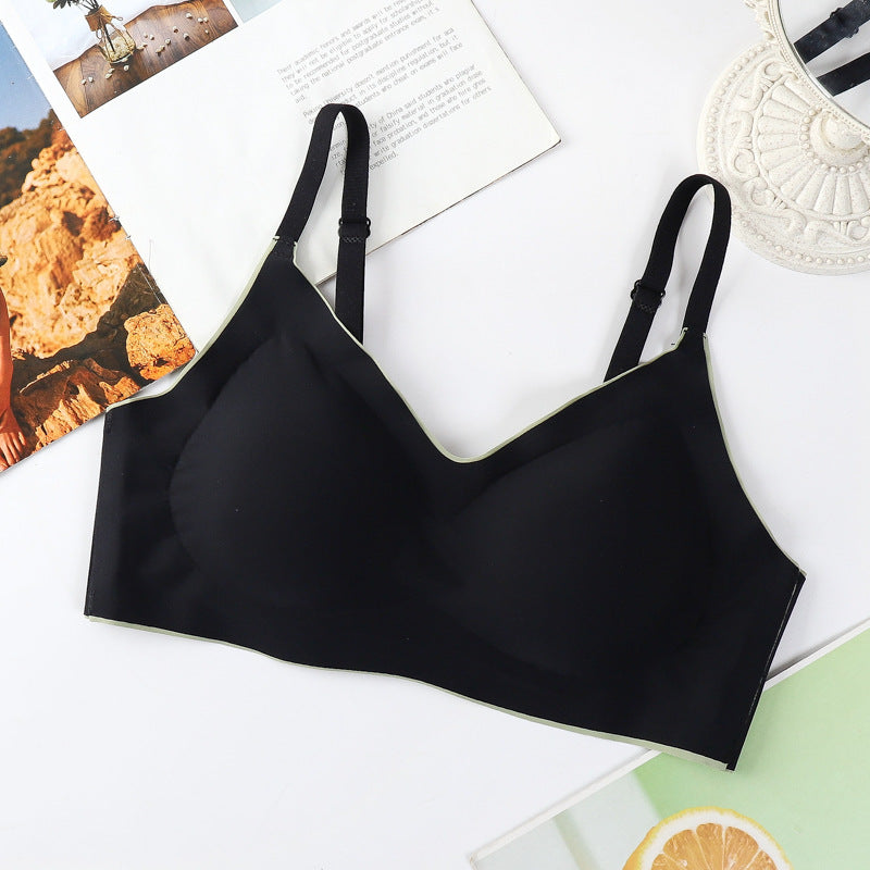 Women's Ice Silk Seamless Wireless Push Up Everyday Bras
