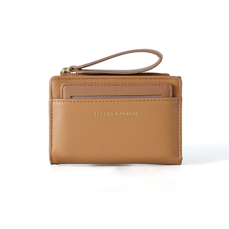 Women's Short Solid Color Summer Simple Zipper Ladies Wallets