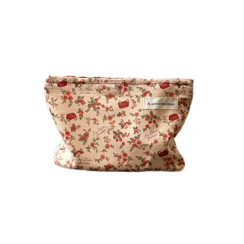 Fresh Floral Good-looking Large Capacity Simple Storage Makeup Bag