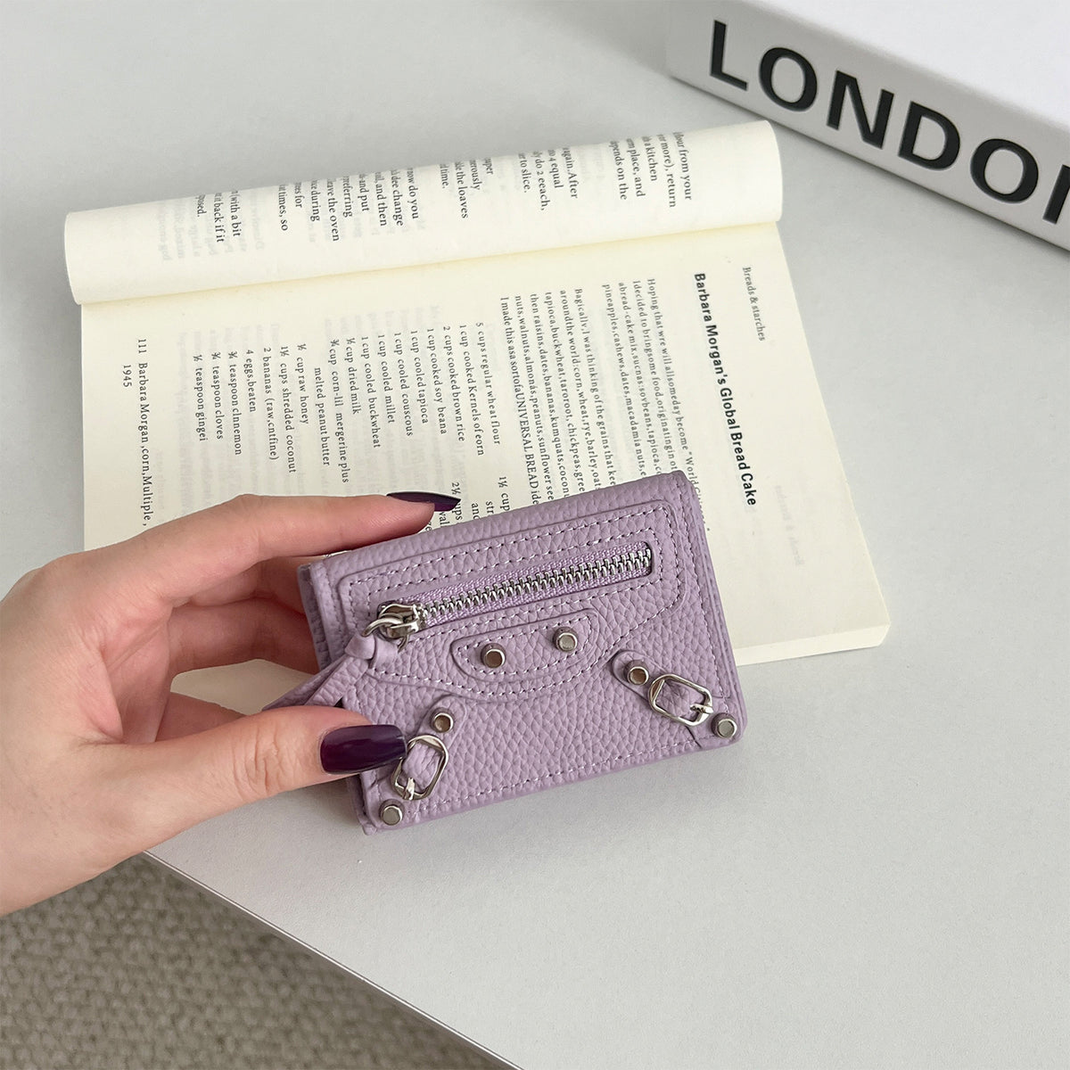 Women's Genuine Leather Short Full Compact Mini Fashion Motorcycle Ladies Wallet