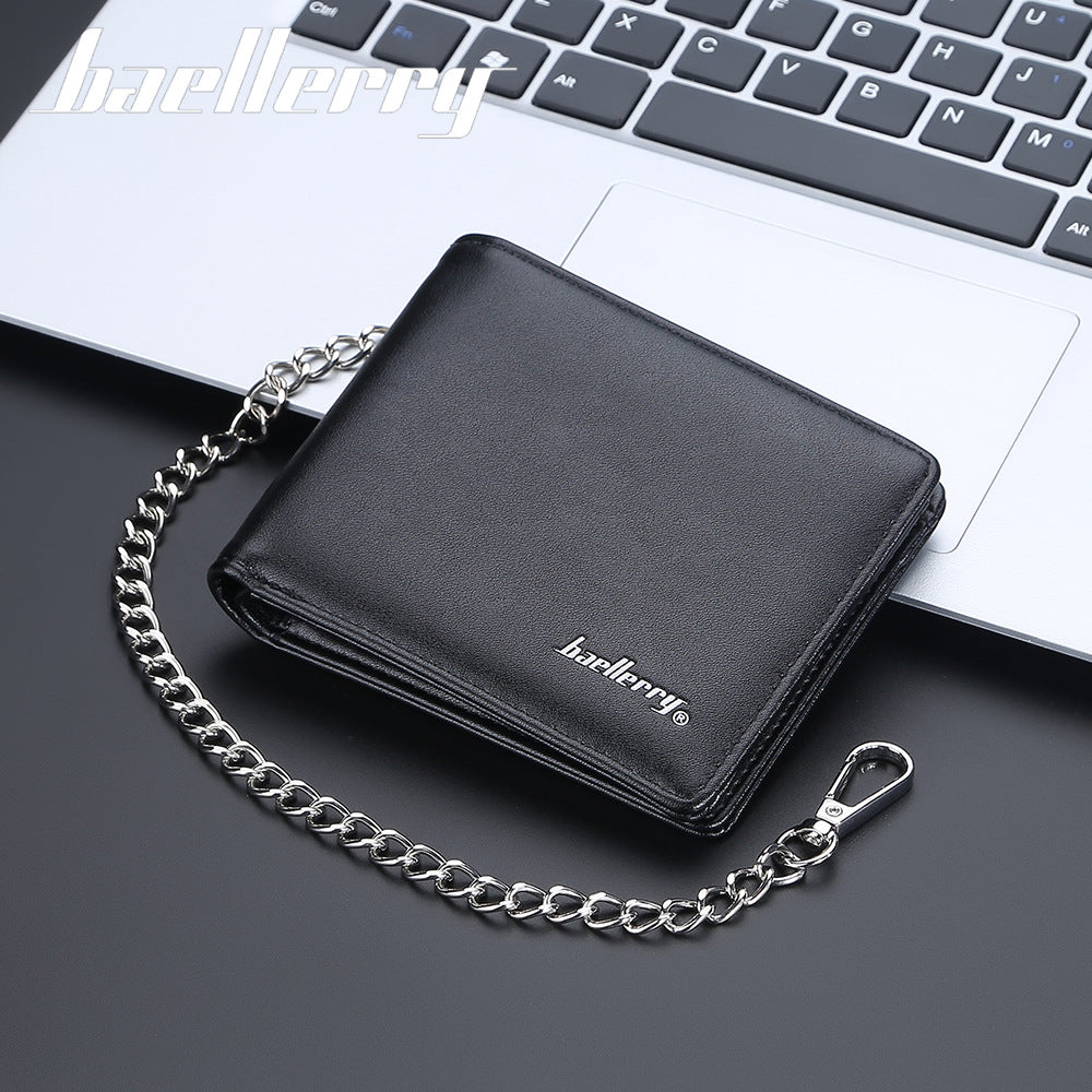Popular Casual Men's Short Simple Chain Men's Wallets