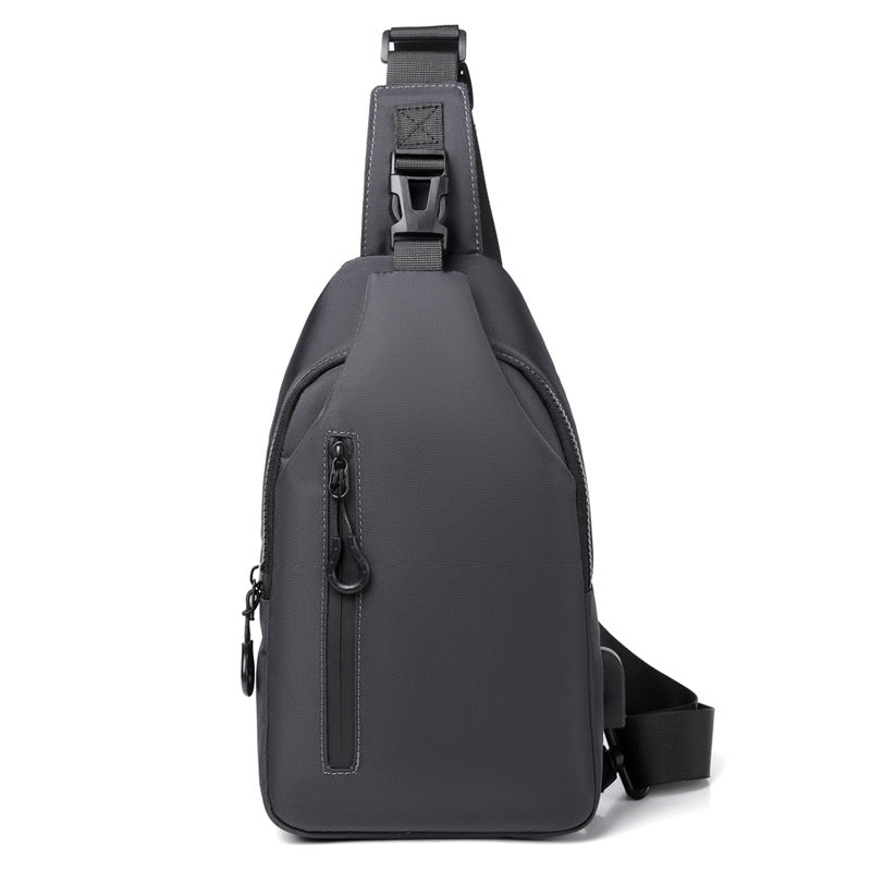 Men's Portable Simple Solid Color Cell Storage Men's Chest Bags