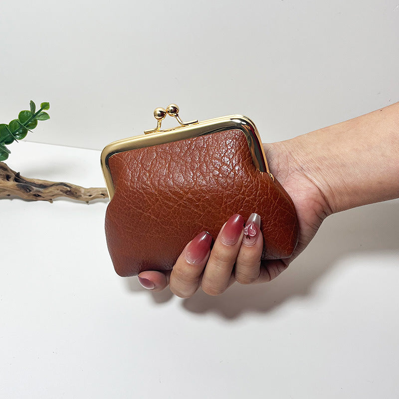 Women's Mini Retro Short Candy Color Pocket Coin Purses