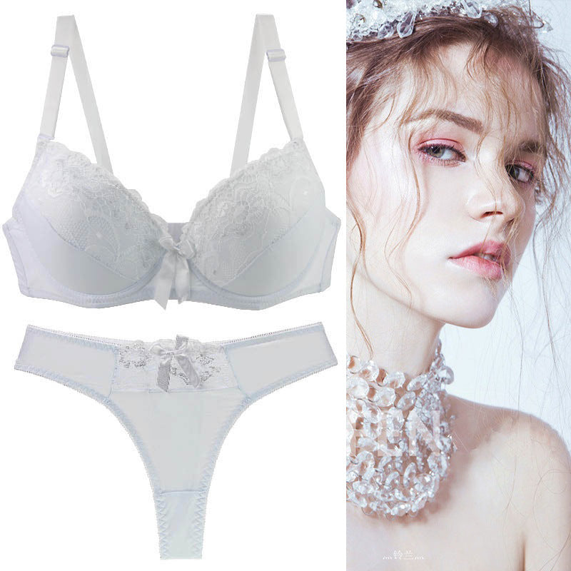 Women's Lace Sexy Underwear With Steel Ring Lingerie Sets
