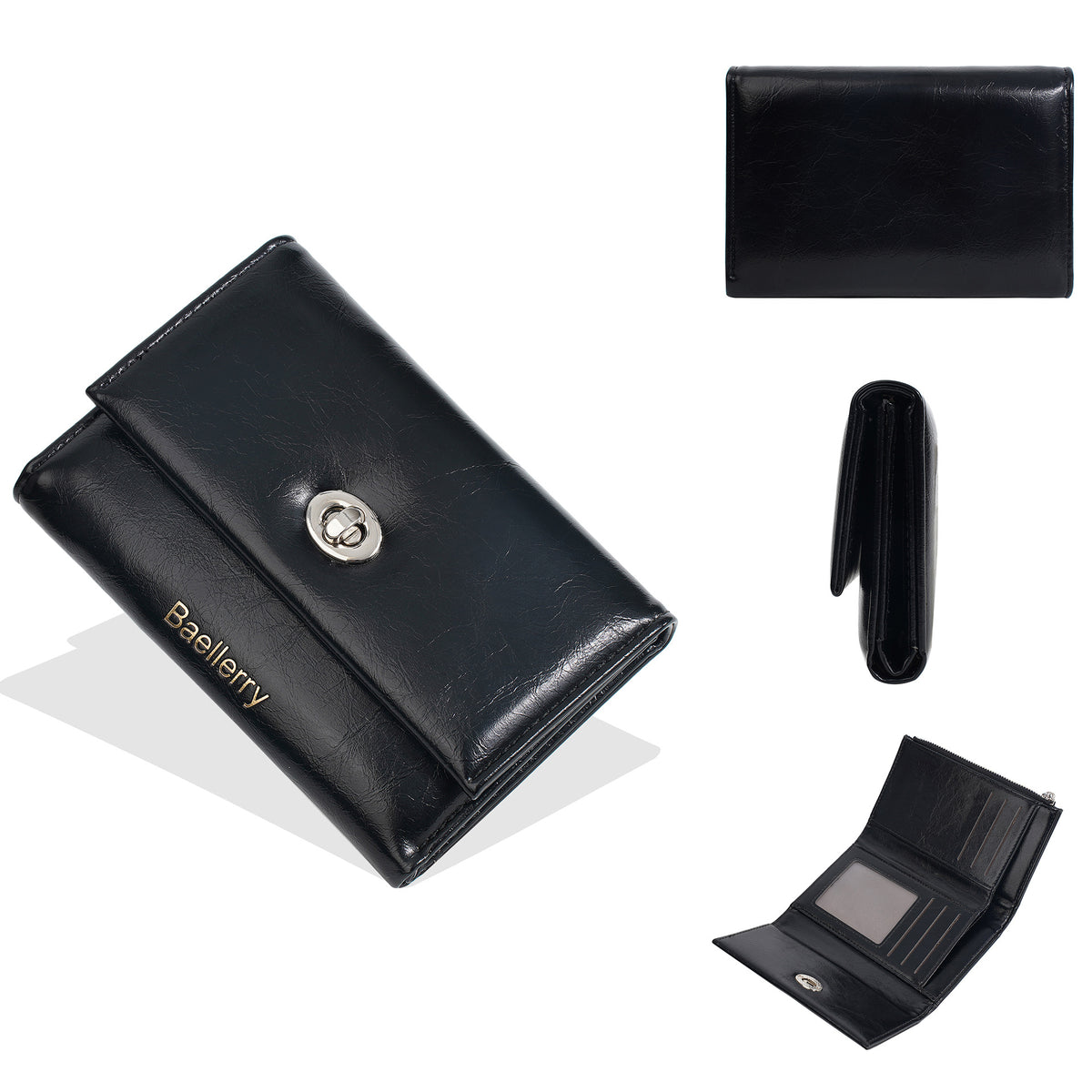 Women's Three-fold Exquisite Short Multiple Slots High-grade Ladies Wallet