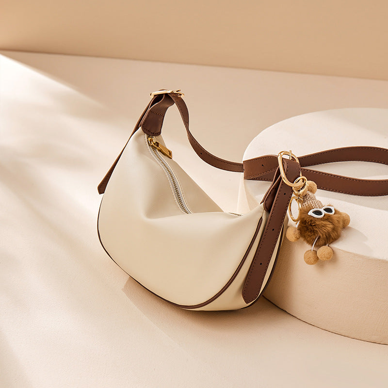 Women's Popular Fashion Dumpling Genuine Leather Underarm Women's Shoulder Bag