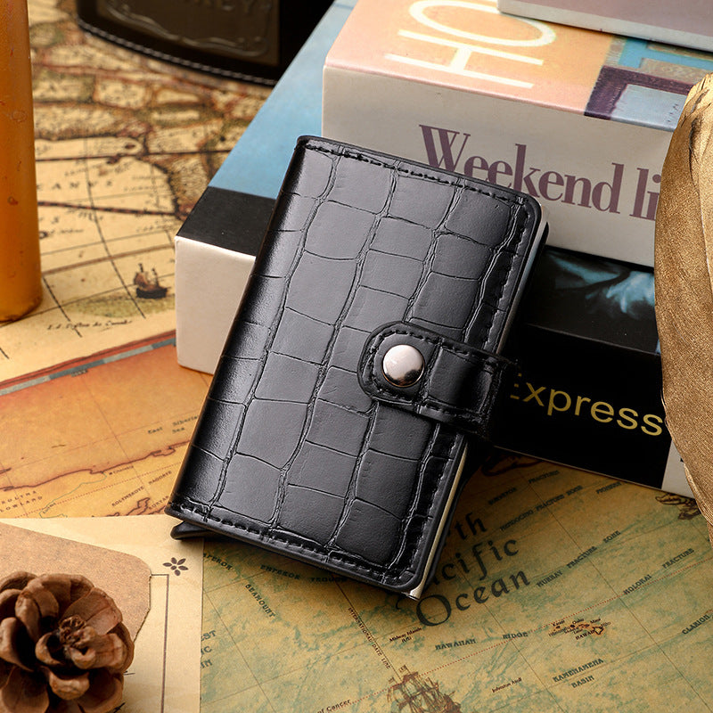 Women's & Men's & Metal Automatic Pop-up Cassette Good-looking Card Holder