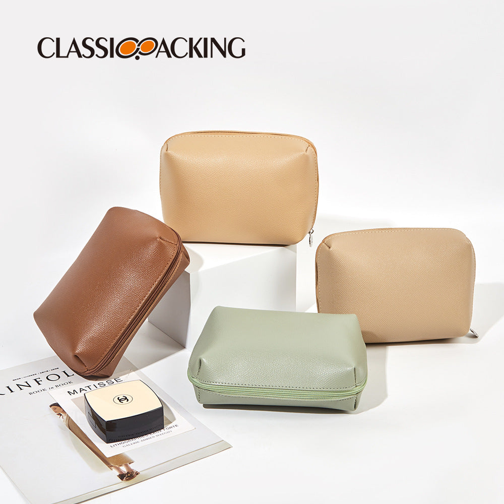 Light Color Hand-held Storage Waterproof Wash Can Be Makeup Bag