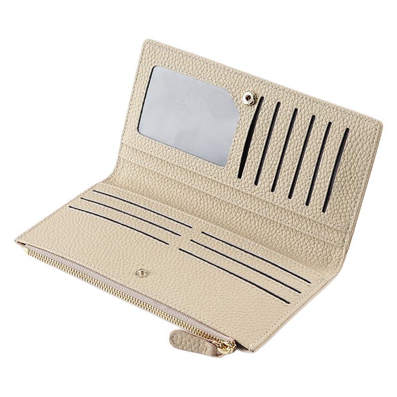 Pattern Leather Large Capacity Multiple Slots Ladies Wallet