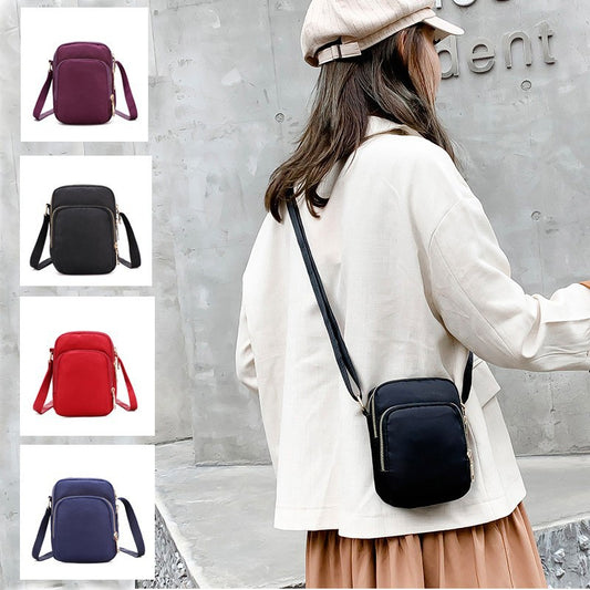 Women's Mobile Lightweight Waterproof Nylon Mini Crossbody Bags