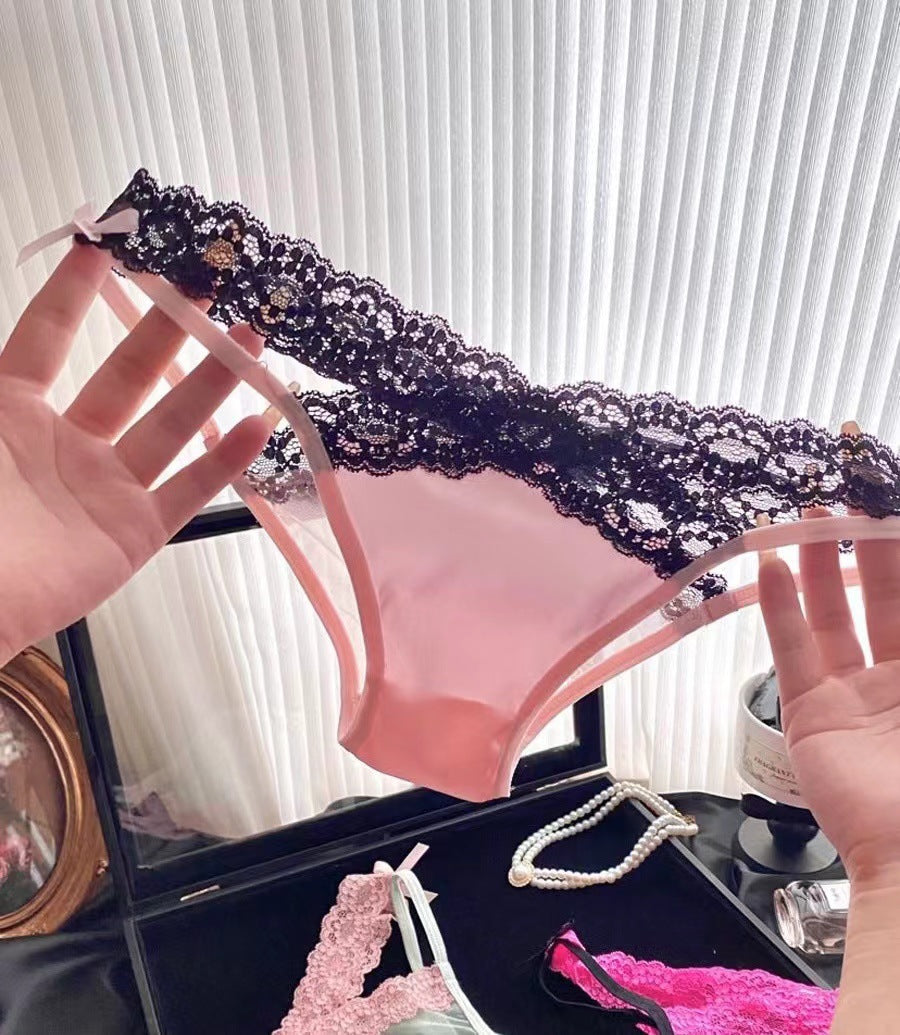 Women's Forever Hot Rose Pink Sexy Lace Underwear Panties