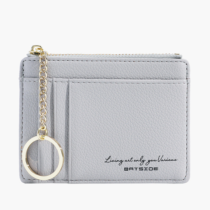 Women's Mini Zipper Multiple Slots Function Ladies Wallets