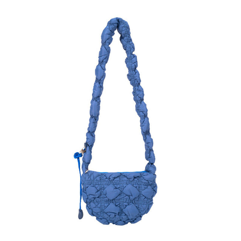 Pleated Cloud Niche Bubble Korean Style Down Shoulder Bags