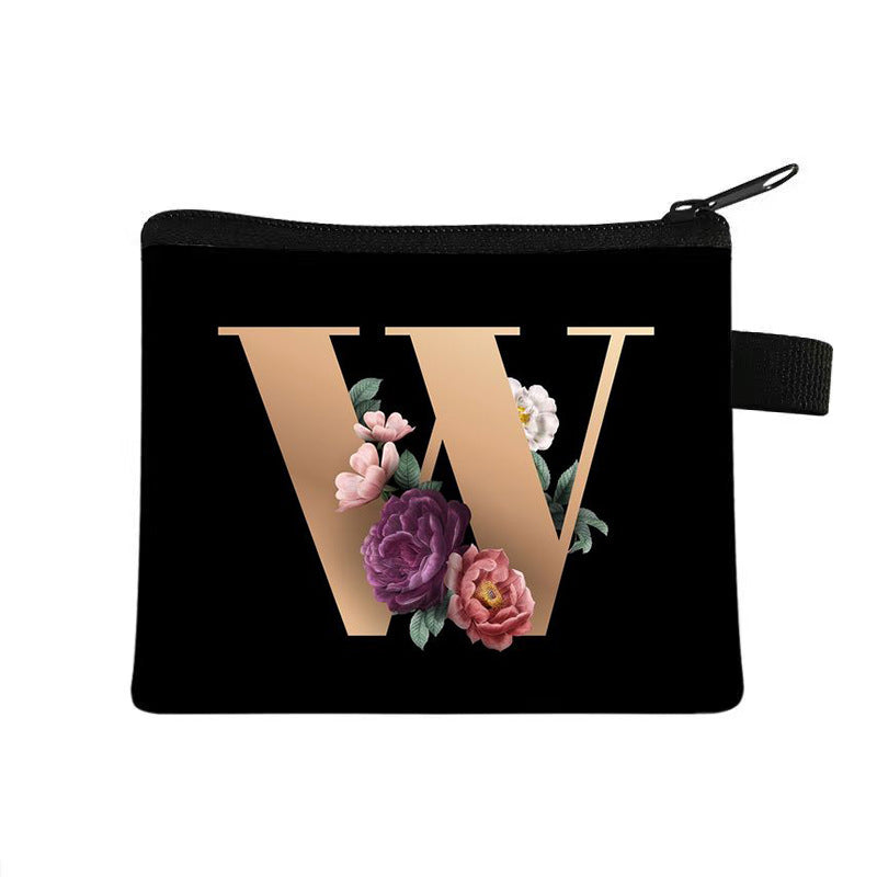 Children's Letter Printing Good-looking Fashion Simple Cartoon Coin Purses