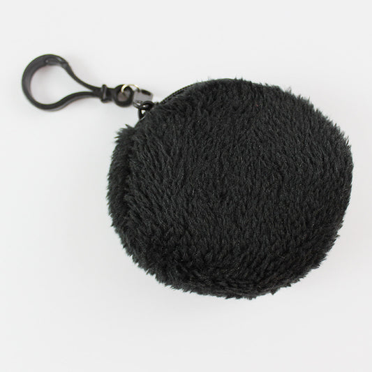 New Fleece Light Plate Round Storage Coin Purses