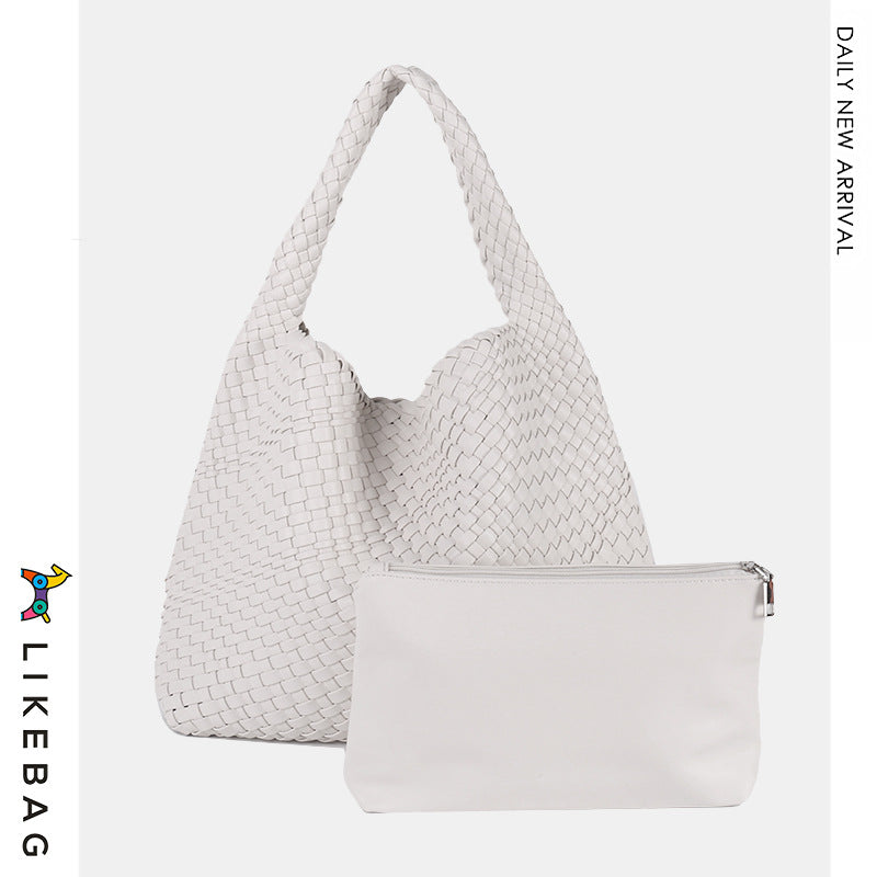 Women's Handmade Woven Fashion Trend Large Capacity Shoulder Bags