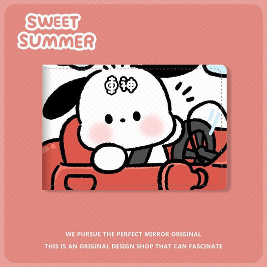 Driving License Protective Pacha Dog Leather Card Holder