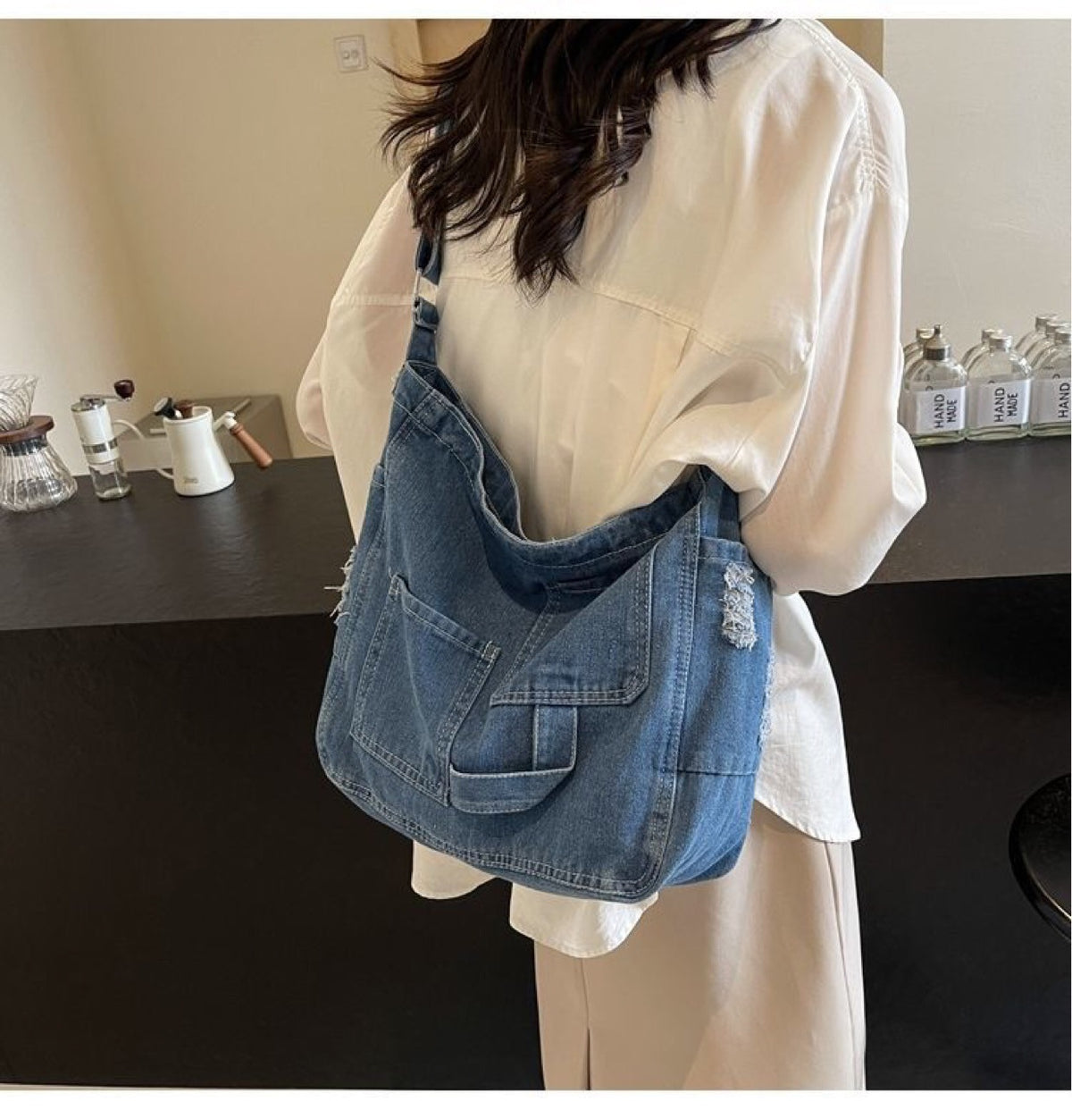 Casual Attractive Denim Versatile Commuter Tuition Bags