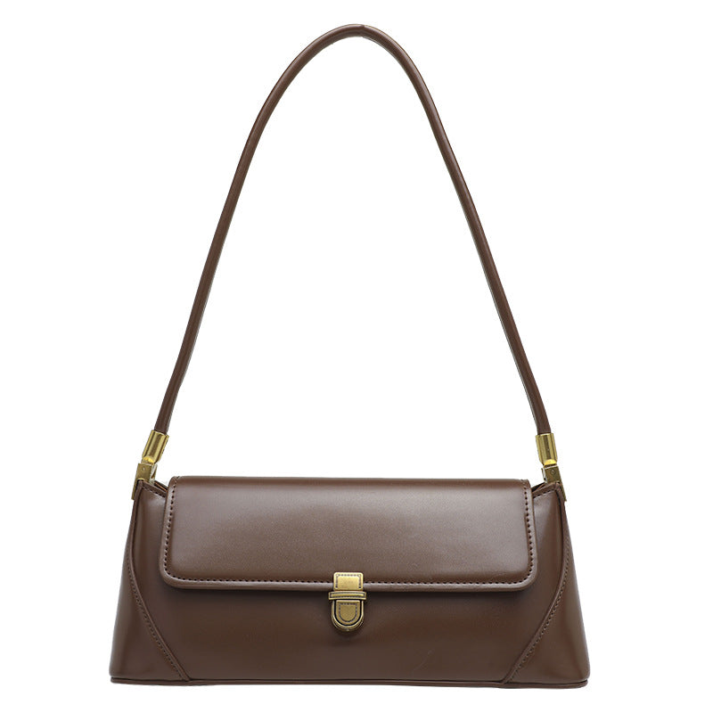 Women's Underarm Retro Minority Design High-grade Solid Color Women's Shoulder Bag