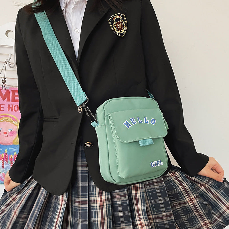 Korean Style Versatile Cute Contrast Color Crossbody Bags