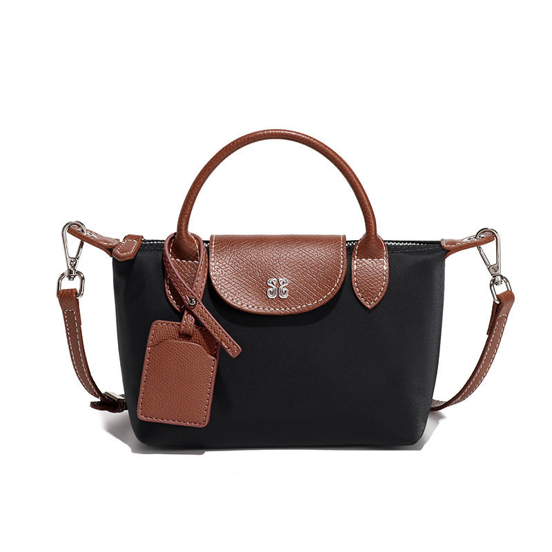 Women's French Style Mini Fashion Simple Dumpling Nylon Waterproof Lightweight Phone Bags