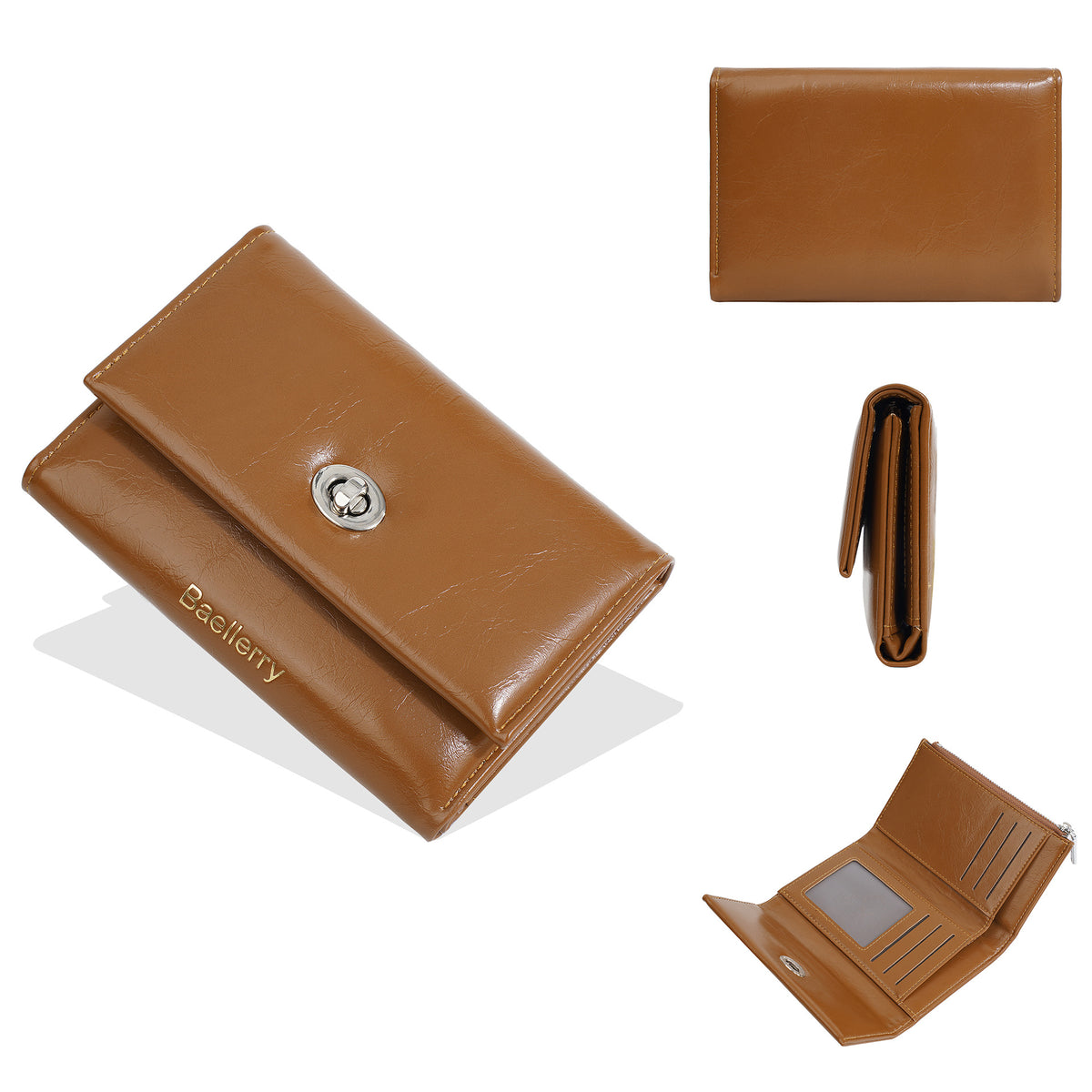 Women's Three-fold Exquisite Short Multiple Slots High-grade Ladies Wallet