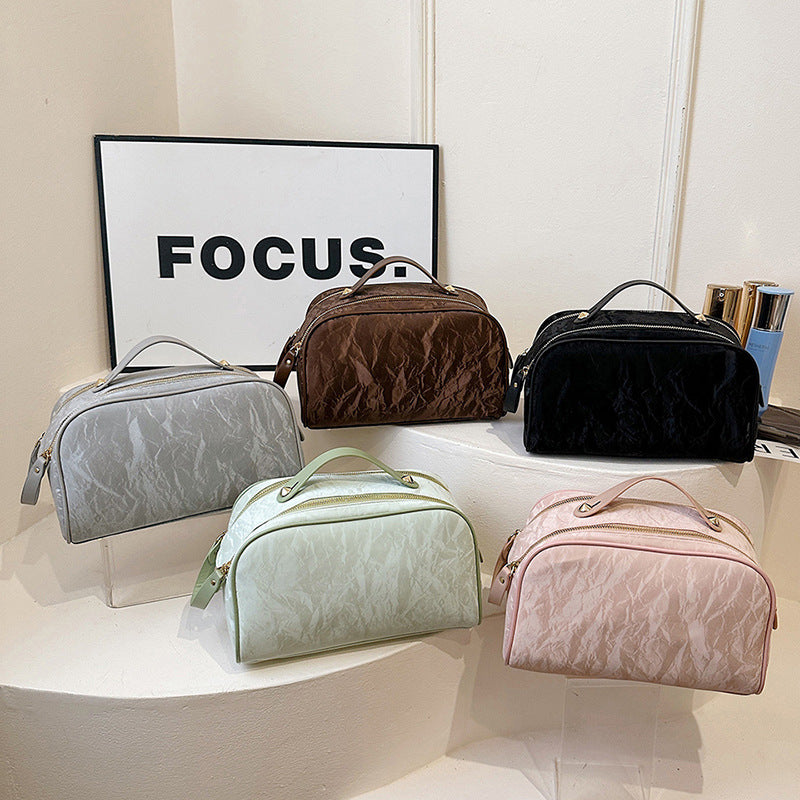 Retro Portable Cosmetics Combination Storage Toiletry Cosmetic Bags