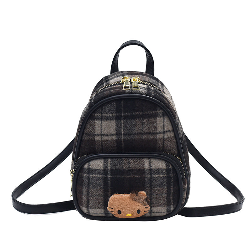 Korean Style Niche Mini Preppy Woolen Bags