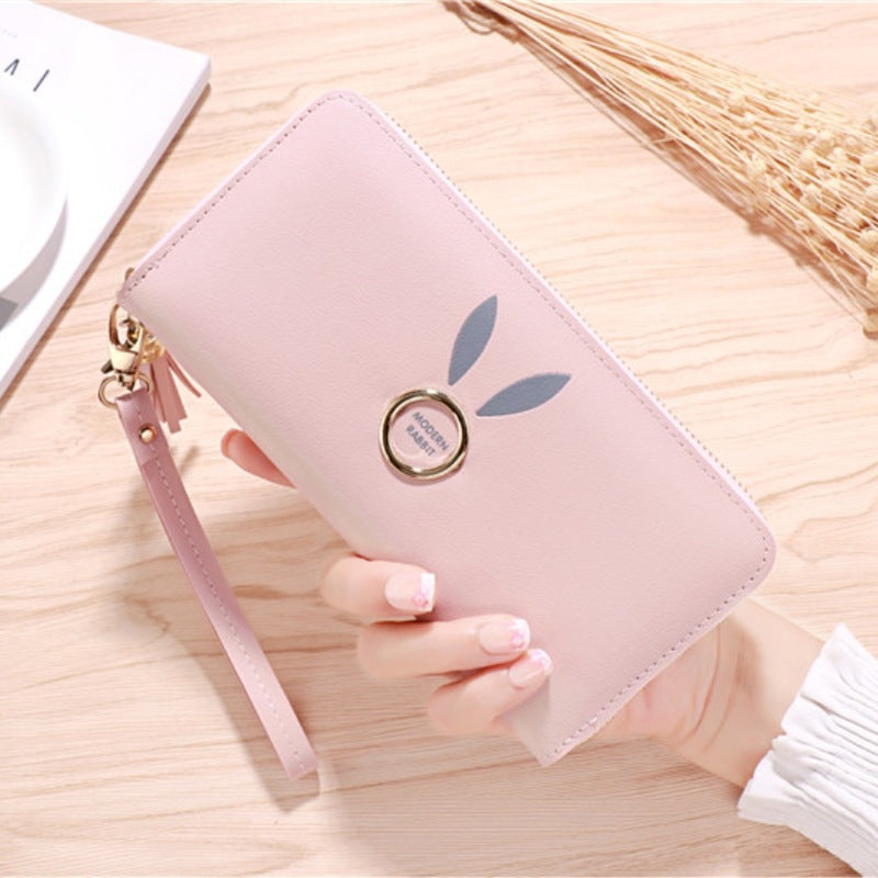 Women's Zipper Korean Large Capacity Multiple Slots Mobile Ladies Wallet