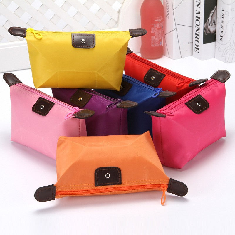 Korean Style Cute Dumpling Folding Making Ingot Cosmetic Bags