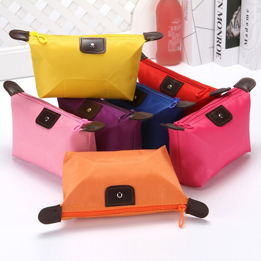 Korean Style Cute Dumpling Folding Making Ingot Cosmetic Bags