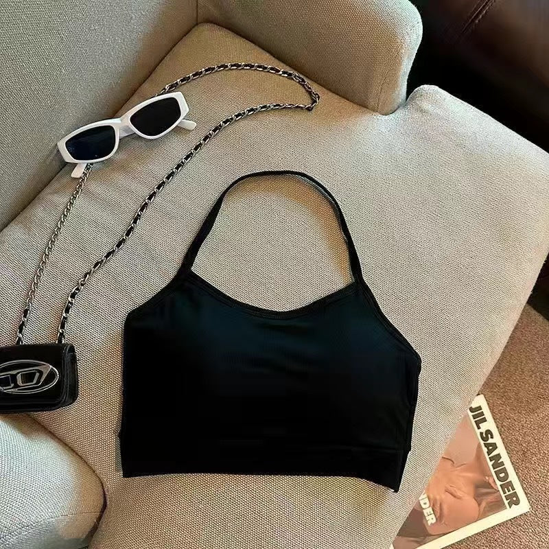 Women's Halter Spaghetti Straps Summer Comes With Chest Tanks Camis