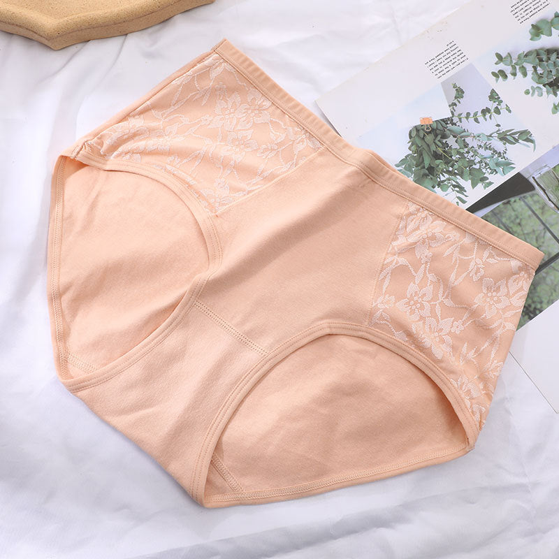 Women's Candy Color High Quality Medium Cotton Panties