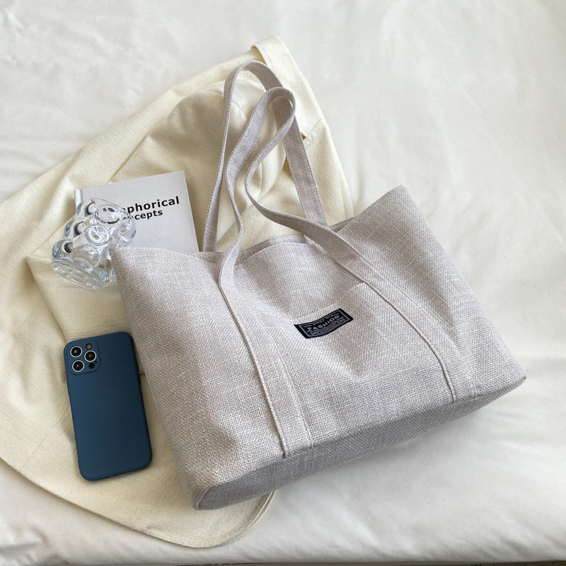 Women's Fashion Portable Shopping Large Simple Outing Shoulder Bags
