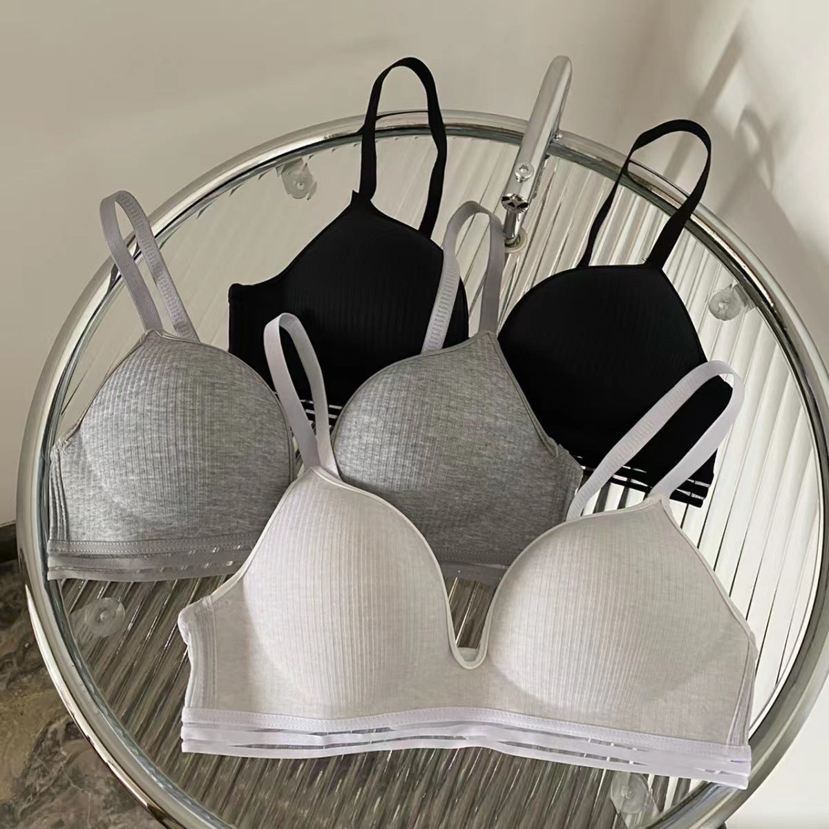 Generation Girly Simplicity Comfortable Pure Cotton Seamless Small Everyday Bras
